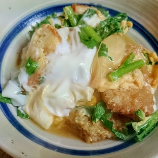 油麩でかさ増し「カツ煮」♪